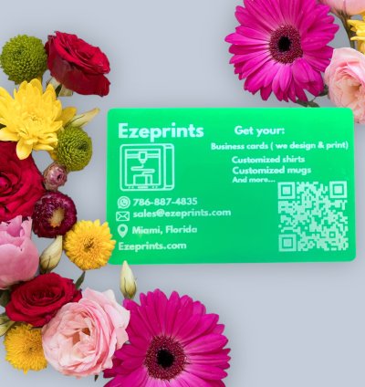 Green Metal Business Card