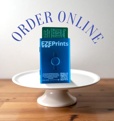 Blue Stainless Steel Card Holder - Durable, Stylish, and RFID-Blocking